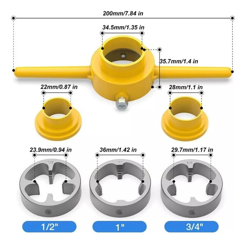 Bf Juego De Herramientas Para Hacer Roscas De Pvc