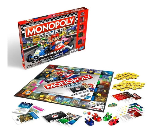 Juego De Mesa Monopoly Mario Kart Hasbro E1870 Envio Full