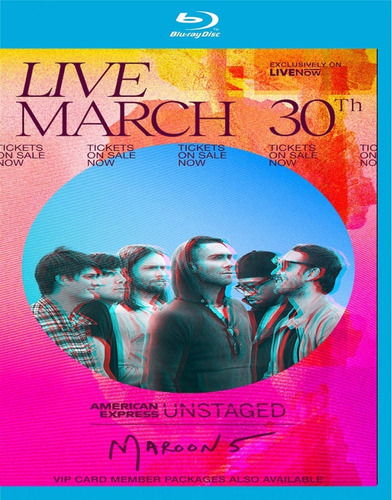 Blu-ray Maroon 5 American Express Unstaged 2021