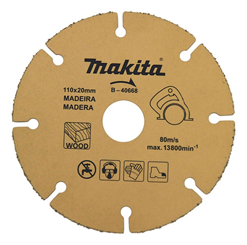 Disco Tungstenio Makita Mad 110x20mm 668