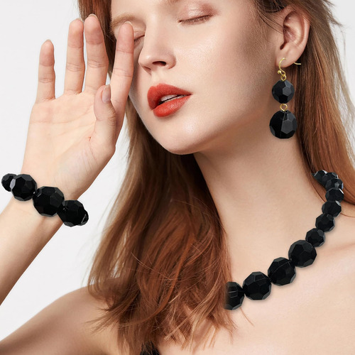 Coiris Conjunto De Collares De Hilo De Cuentas Acrílicas Gru
