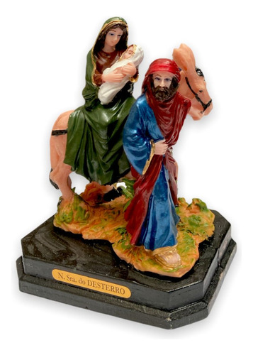 Imagem Nossa Senhora Do Desterro 12cm Resina Nacional Cor Colorido