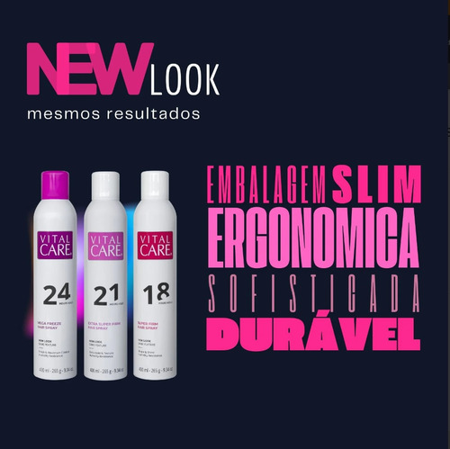 Kit Fixador Vital Care Super Firm 18 Horas - 400ml (2un)