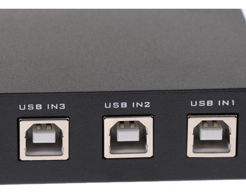 Conmutador De Manual Usb 2.0 Conmutador Kvm Caja Adaptadora