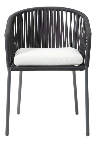 Silla Para Exterior Mison Negro Këssa Cdmx