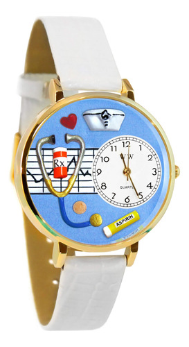 Relojes Caprichosos Unisex G0620013 Enfermera Blanca Piel Re