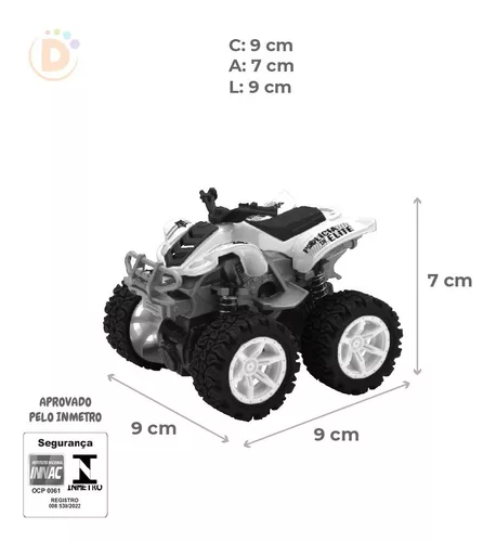 Kit 3 Carrinho Fricção Gira 360 Quadriciclo Menino + Jogo - Loja