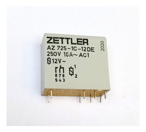 Rele 12v 16amp Zettler Az725 ( Pack X5 )