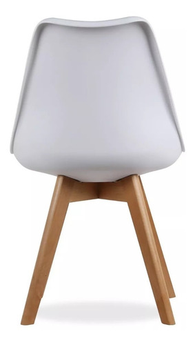 Mesa Tulip Vidrio Nordica 120x80 Comedor + 4 Sillas Tulip