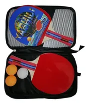 Comprar Set De Ping Pong 2 Paletas 3 Pelotas En Estuche