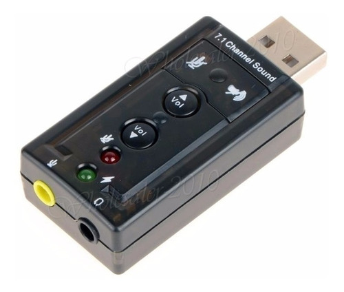 Adaptador Tarjeta Sonido Audio Externo 7.1ch Usb 3d Dj Micro