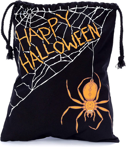 Scary Spider  Web Trick Or Treat Bolsa De Lona  Saco De...