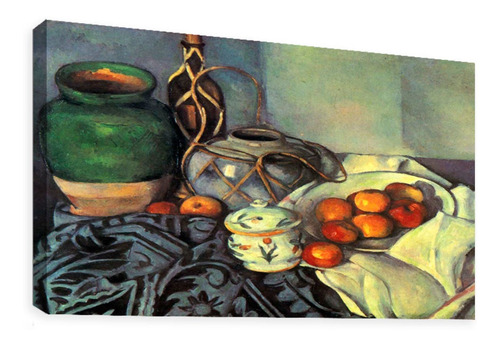 Cuadro Decorativo Canvas Bodegón Con Manzanas Paul Cezanne