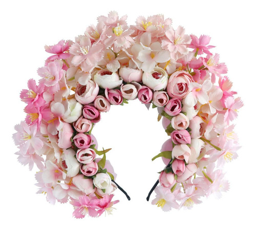 Diadema De Flores China Han Para Festivales Y Ocasiones