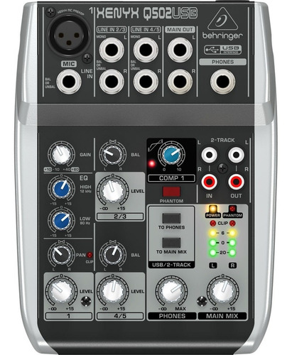 Mesa De Som Behringer Q502 Usb Mixer