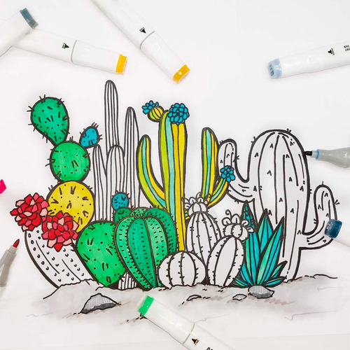 Conjunto De Marcadores De 60 Peças Marcadores De Arte Com Ex