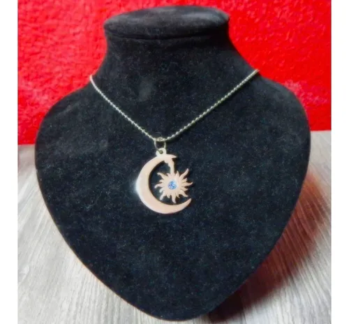 Soy Luna Dije Collar Con Cadena Luna Sol Piedra De Fantasia Soy Luna Dije Collar Con Cadena Luna Sol Piedra De Fantasia