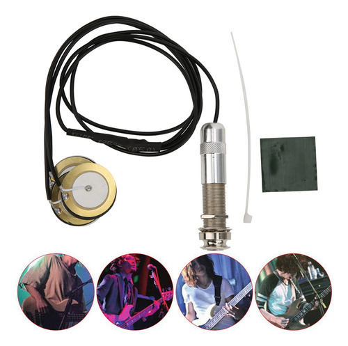 * Micrófono Transductor De Guitarra Redondo Profesional