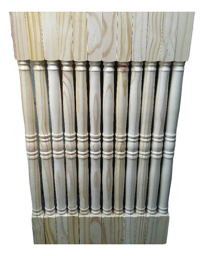 Balustre Torneado Madera X12 - 2x2