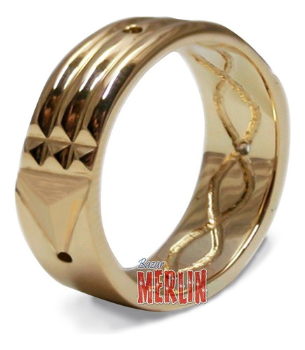 Anillo Atlante Artesanal En Oro - 18 Kilates