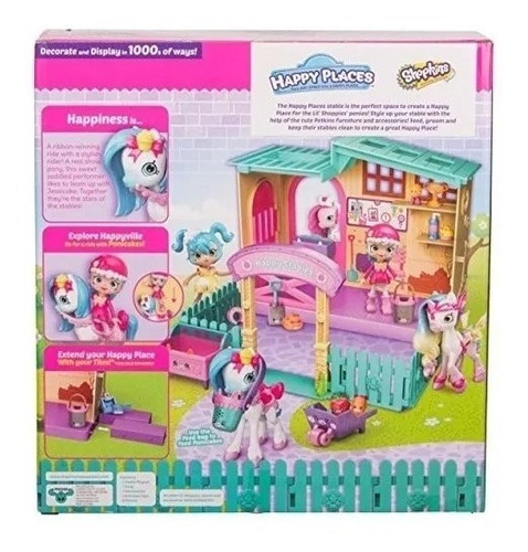 Shopkins Happy Places Playset Establo Gde Int 56688 Original