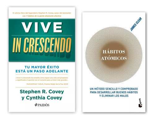 Hábitos Atómicos + Vive In Crescendo Pack Dos Libros 