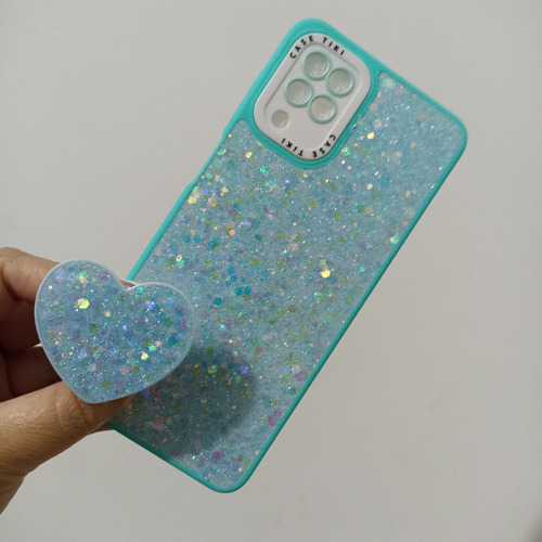 Funda  De Brillos Con Pop Para Sam A12 A13 A24 A54 A34 Y Mas