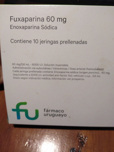 Enoxaparina Sódica 60 Mg