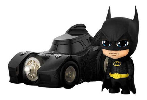 Hot Toys Batman (1989) Cosbaby Batman With Batmobile