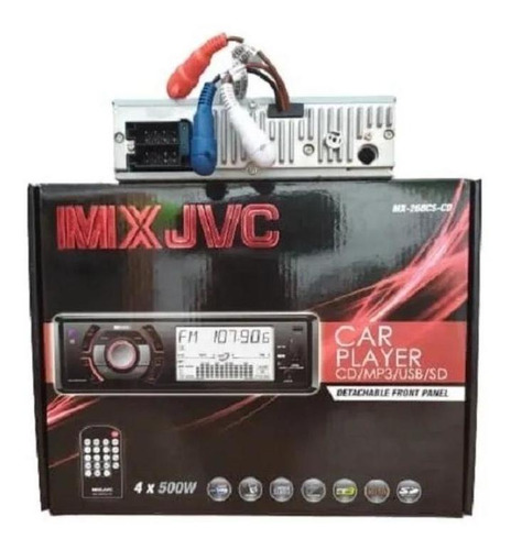 Imagen 5 de 5 de Reproductor Carro Jvc Cd Usb Auxiliar Radio Carita Extraible