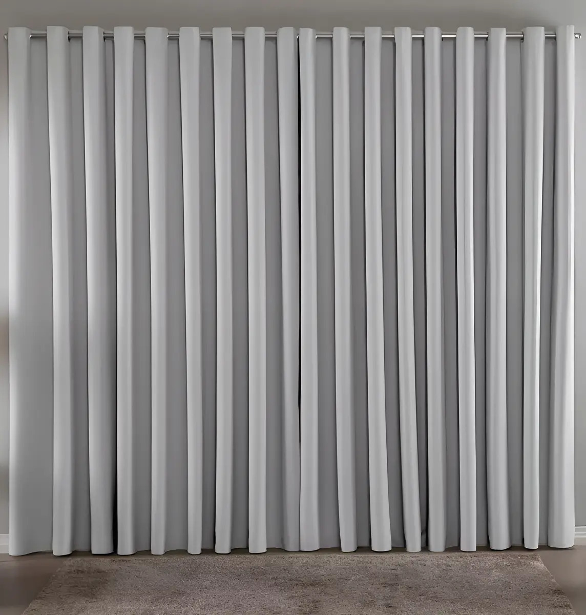 Cortina Blackout Em Tecido 3,00x2,80 Corta Luz Cor Gelo