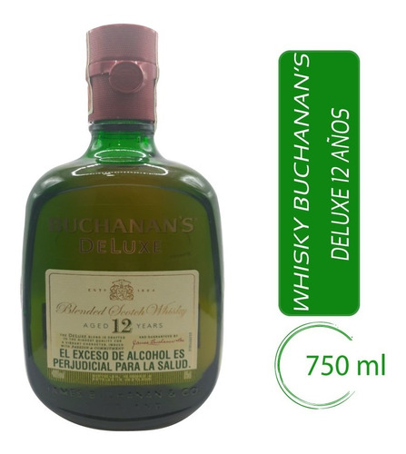 Whisky Buchanans 12 Y. X 750 Ml - mL a $212