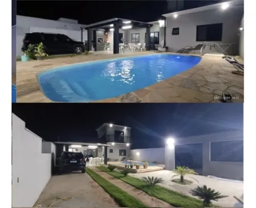 Casa Com Piscina E 3 Dormitórios