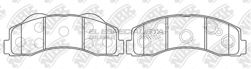 Pastillas De Freno Ford F-150 3.5 2013 Nibk Delantera