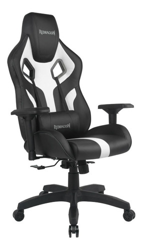 Silla Gamer Redragon C502 Capricornus Negra Blanca 4d