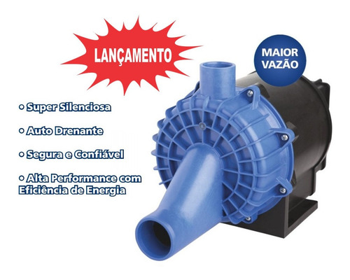 Imagem 3 de 3 de Motobomba Hidromassagem Syllent Aqquant 3/4 Cv Modelo Novo