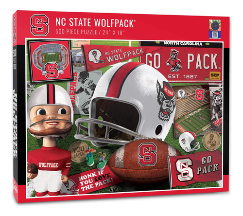 Puzle Youthefan De La Ncaa Nc State Wolfpack Retro Serie 500