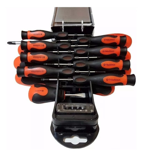 Imagen 2 de 6 de Kit Herramientas X 30 Destornilladores + Puntas De Precision