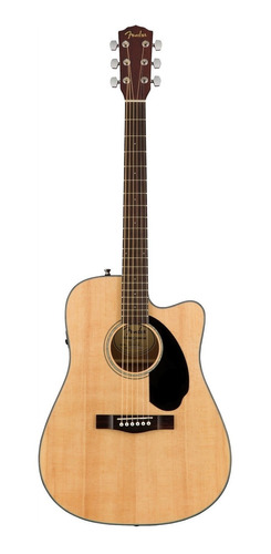 Imagen 1 de 3 de Guitarra Electroacústica Fender Classic Design CD-60SCE para diestros natural gloss
