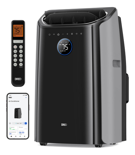 Aire Acondicionado Portátil 12000 Btu Silencioso Control Rem Color