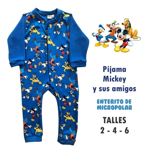 Pijama Niños Enterito Polar Disney Mickey Mundo Manias