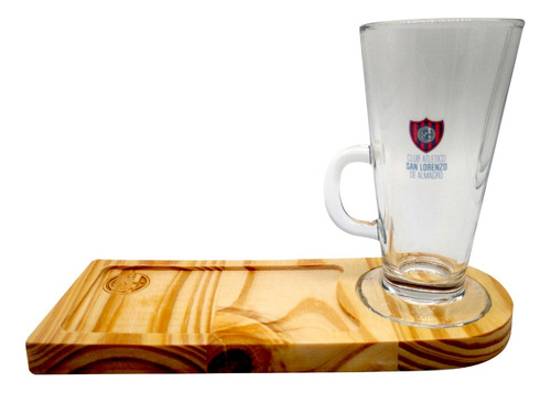 Taza  Capuchino San Lorenzo En Tabla  Desayunador Grabada