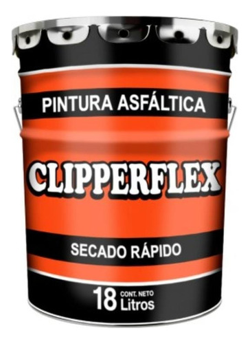 Pintura Asfaltica Clipperflex X18lt.+ Pincel Nº15 Oferta