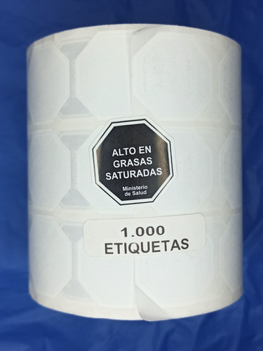 Etiquetas Autoadhesivas Alto En Grasas (1.000 Unidades)