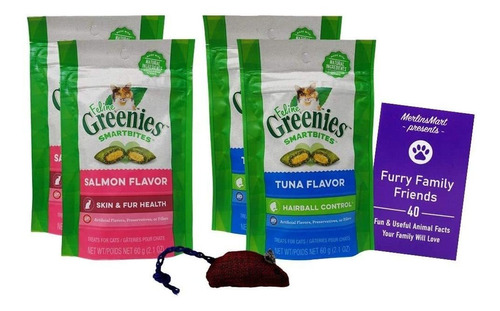 Feline Greenies Smartbites Dulces Para Gatos 2 Sabores 4 Bol