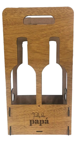 Porta Vino Doble Botella Grabado Regalo Souvenir