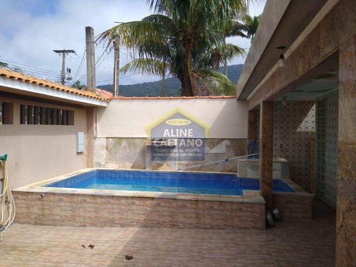 Casa 3 Dorms Com Piscina...na Quadra Da Praia,apenas 450 Mil. - Vant4651