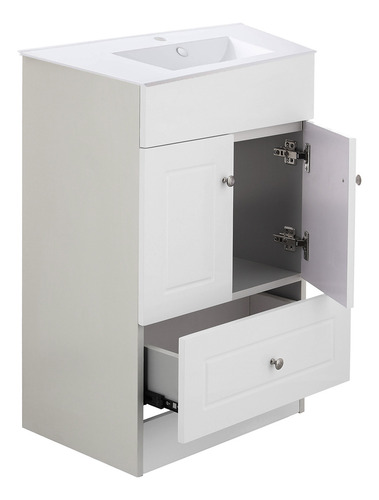 Kit Mueble Vanitorio Termolaminado Blanco C 50x40x80cm