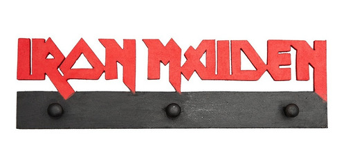 Imagen 1 de 2 de Iron Maiden - Llavero De Madera