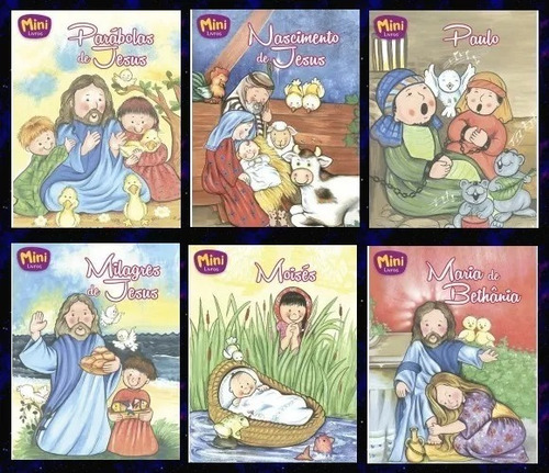Kit Livros Bíblicos - 24 Und - Tamanho 13 X 10 Cm